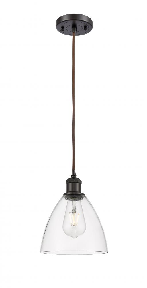 Bristol - 1 Light - 8 inch - Oil Rubbed Bronze - Cord hung - Mini Pendant