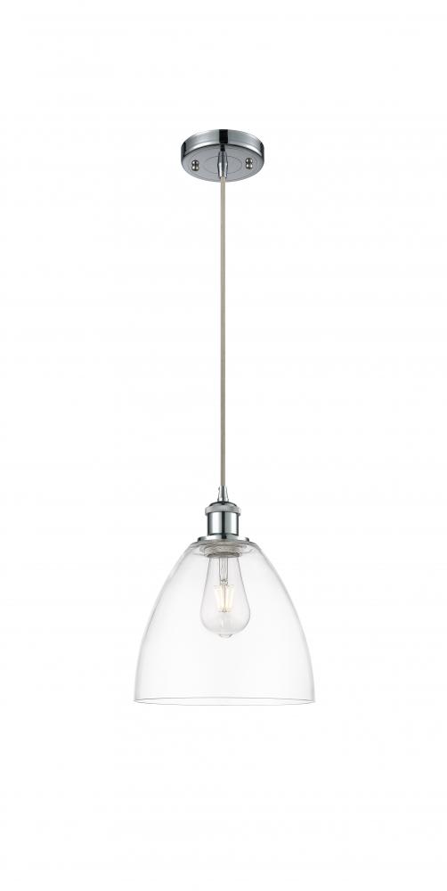 Bristol - 1 Light - 9 inch - Polished Chrome - Cord hung - Mini Pendant