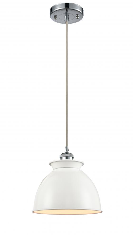 Adirondack - 1 Light - 8 inch - Polished Chrome - Cord hung - Mini Pendant