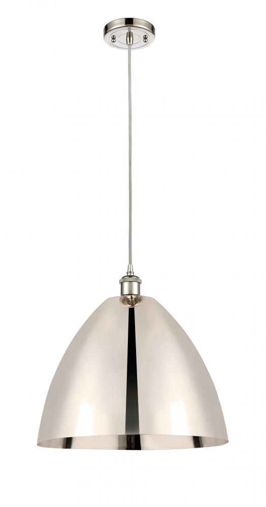 Bristol - 1 Light - 16 inch - Polished Nickel - Cord hung - Mini Pendant