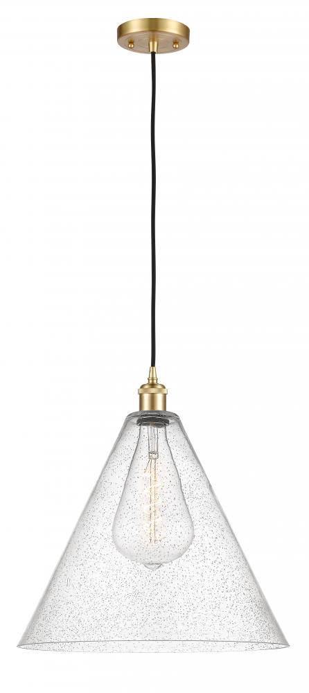 Berkshire - 1 Light - 16 inch - Satin Gold - Cord hung - Pendant