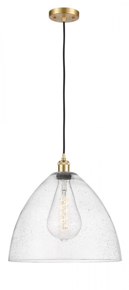 Bristol - 1 Light - 16 inch - Satin Gold - Cord hung - Pendant