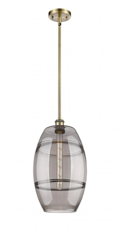 Vaz - 1 Light - 10 inch - Antique Brass - Mini Pendant