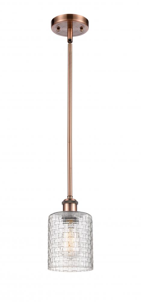 Cobbleskill - 1 Light - 5 inch - Antique Copper - Mini Pendant