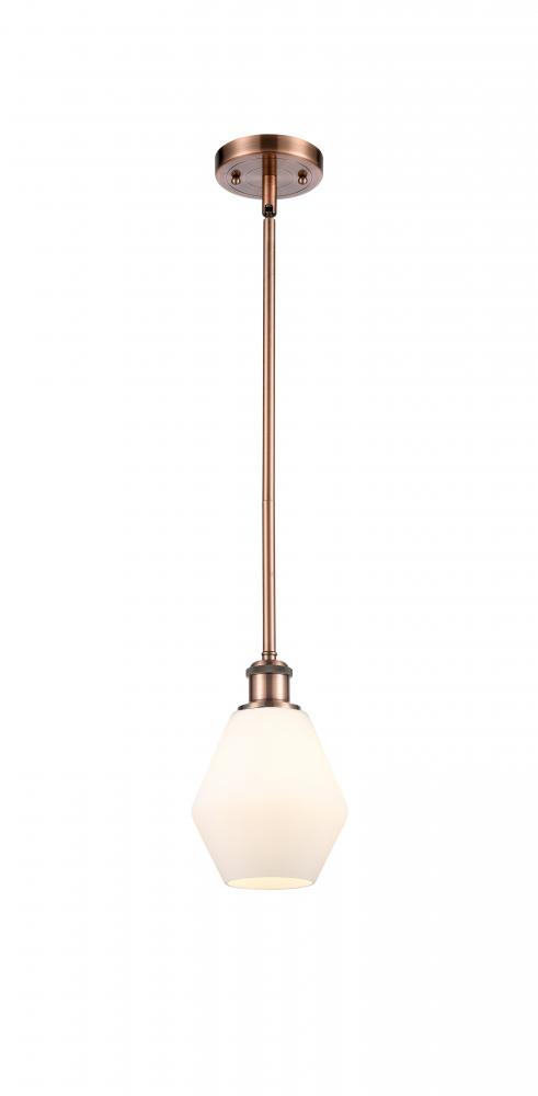 Cindyrella - 1 Light - 6 inch - Antique Copper - Mini Pendant