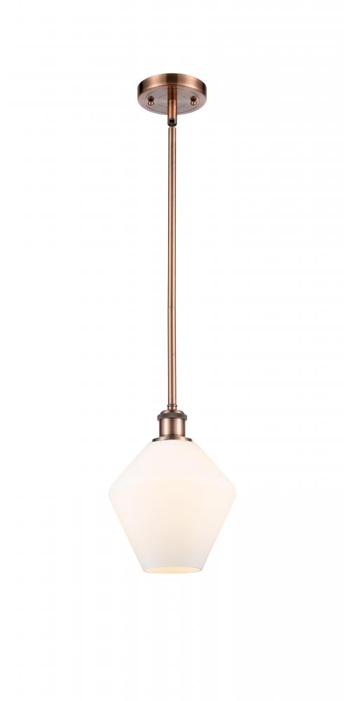 Cindyrella - 1 Light - 8 inch - Antique Copper - Mini Pendant