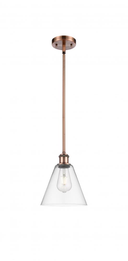 Berkshire - 1 Light - 8 inch - Antique Copper - Mini Pendant