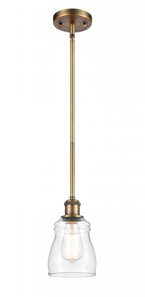 Ellery - 1 Light - 5 inch - Brushed Brass - Mini Pendant