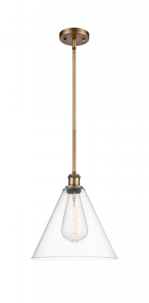 Berkshire - 1 Light - 12 inch - Brushed Brass - Mini Pendant