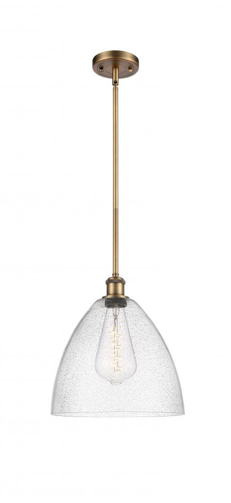 Bristol - 1 Light - 12 inch - Brushed Brass - Mini Pendant