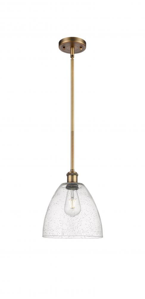 Bristol - 1 Light - 9 inch - Brushed Brass - Mini Pendant