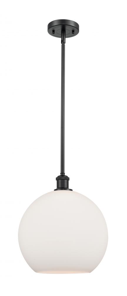 Athens - 1 Light - 12 inch - Matte Black - Mini Pendant