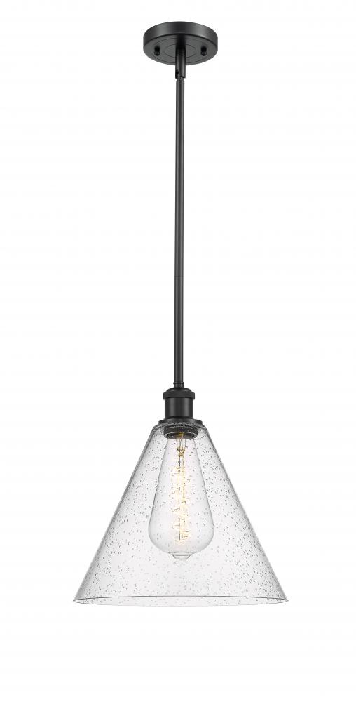 Berkshire - 1 Light - 12 inch - Matte Black - Mini Pendant