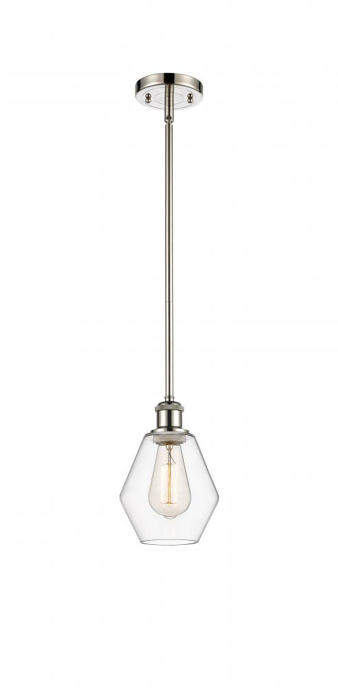 Cindyrella - 1 Light - 6 inch - Polished Nickel - Mini Pendant