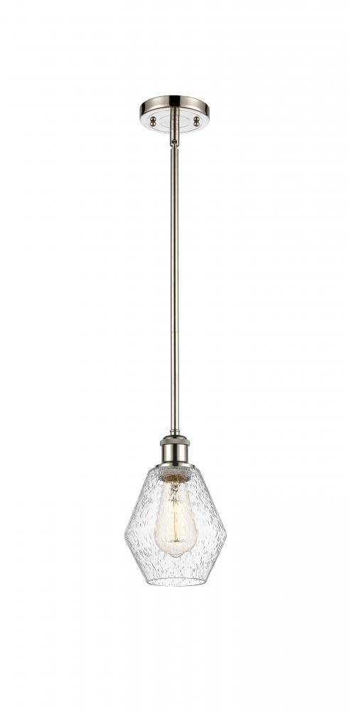 Cindyrella - 1 Light - 6 inch - Polished Nickel - Mini Pendant