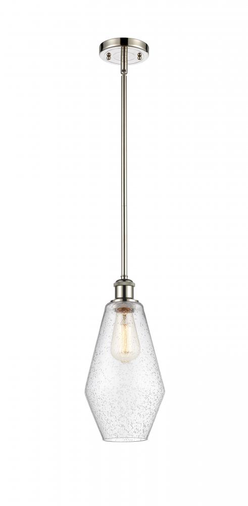 Cindyrella - 1 Light - 7 inch - Polished Nickel - Mini Pendant