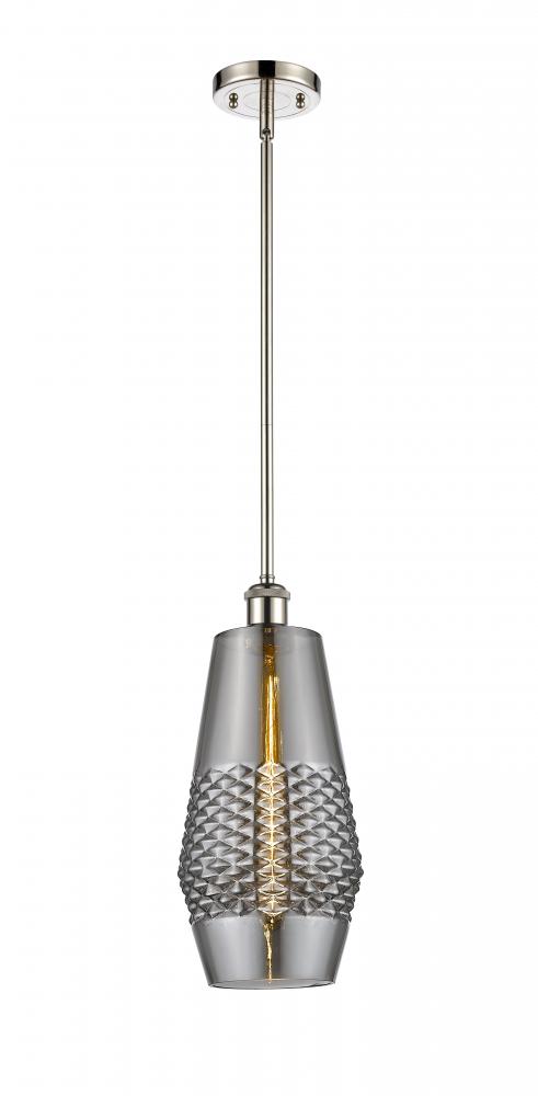 Windham - 1 Light - 7 inch - Polished Nickel - Mini Pendant