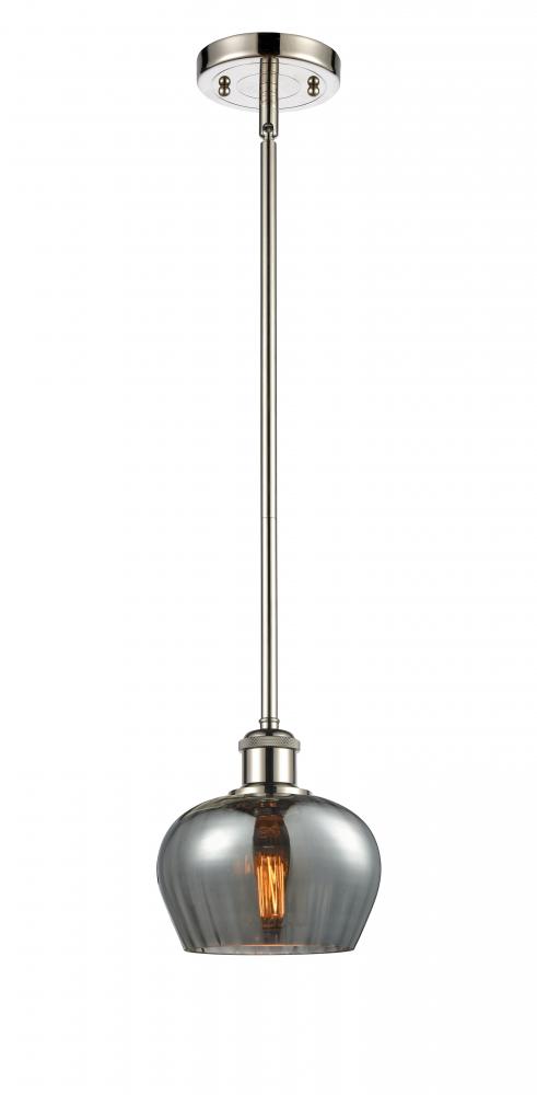 Fenton - 1 Light - 7 inch - Polished Nickel - Mini Pendant