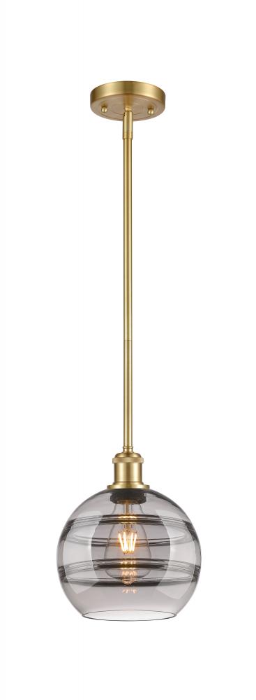 Rochester - 1 Light - 8 inch - Satin Gold - Mini Pendant