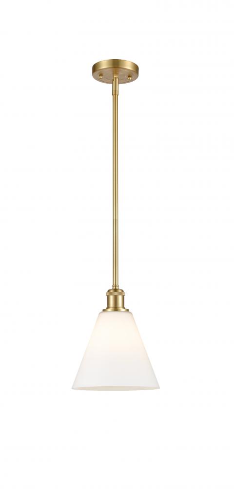 Berkshire - 1 Light - 8 inch - Satin Gold - Mini Pendant