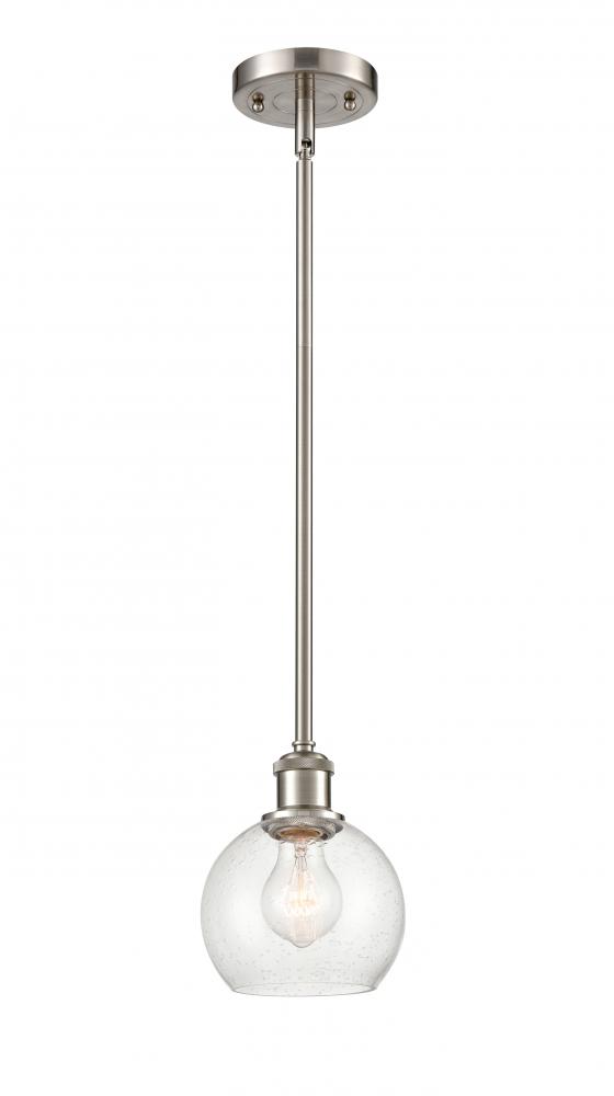 Athens - 1 Light - 6 inch - Brushed Satin Nickel - Mini Pendant