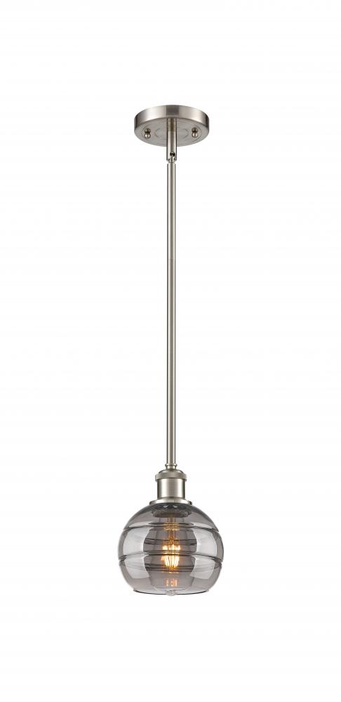 Rochester - 1 Light - 6 inch - Brushed Satin Nickel - Mini Pendant