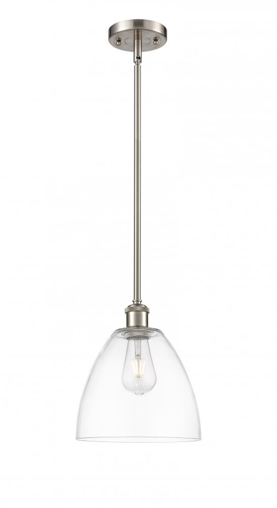 Bristol - 1 Light - 9 inch - Brushed Satin Nickel - Mini Pendant