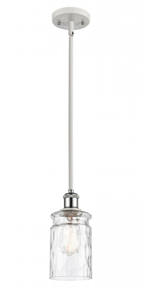 Candor - 1 Light - 5 inch - White Polished Chrome - Mini Pendant