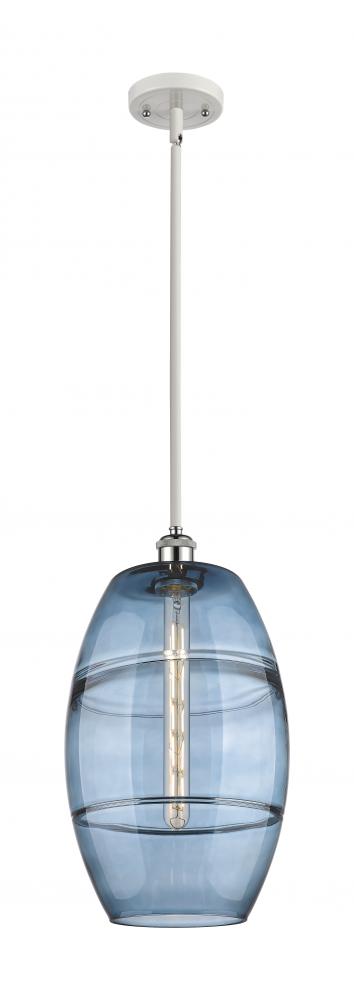 Vaz - 1 Light - 10 inch - White Polished Chrome - Mini Pendant