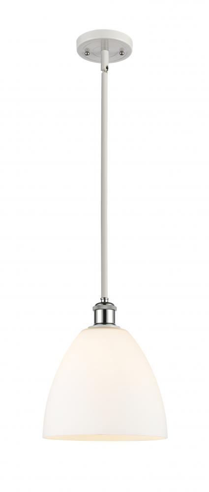 Bristol - 1 Light - 9 inch - White Polished Chrome - Mini Pendant