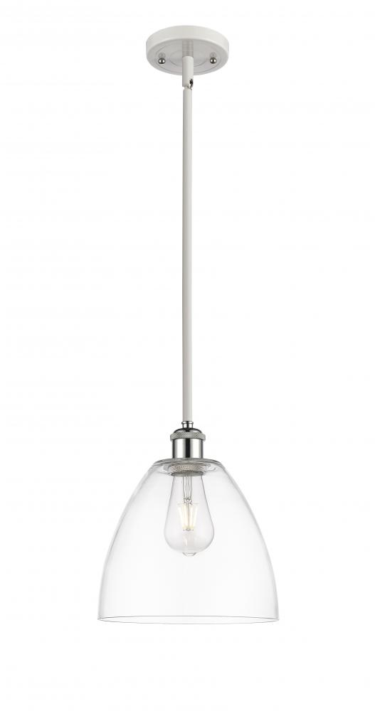 Bristol - 1 Light - 9 inch - White Polished Chrome - Mini Pendant