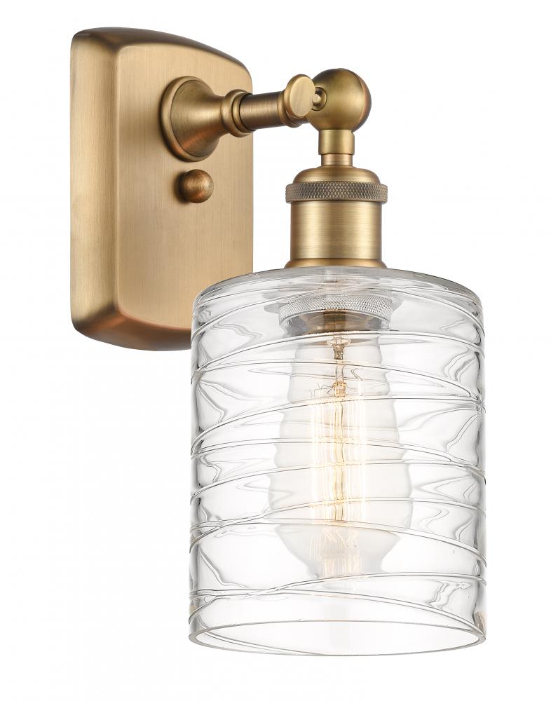 Cobbleskill - 1 Light - 5 inch - Brushed Brass - Sconce