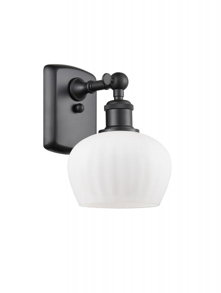 Fenton - 1 Light - 7 inch - Matte Black - Sconce