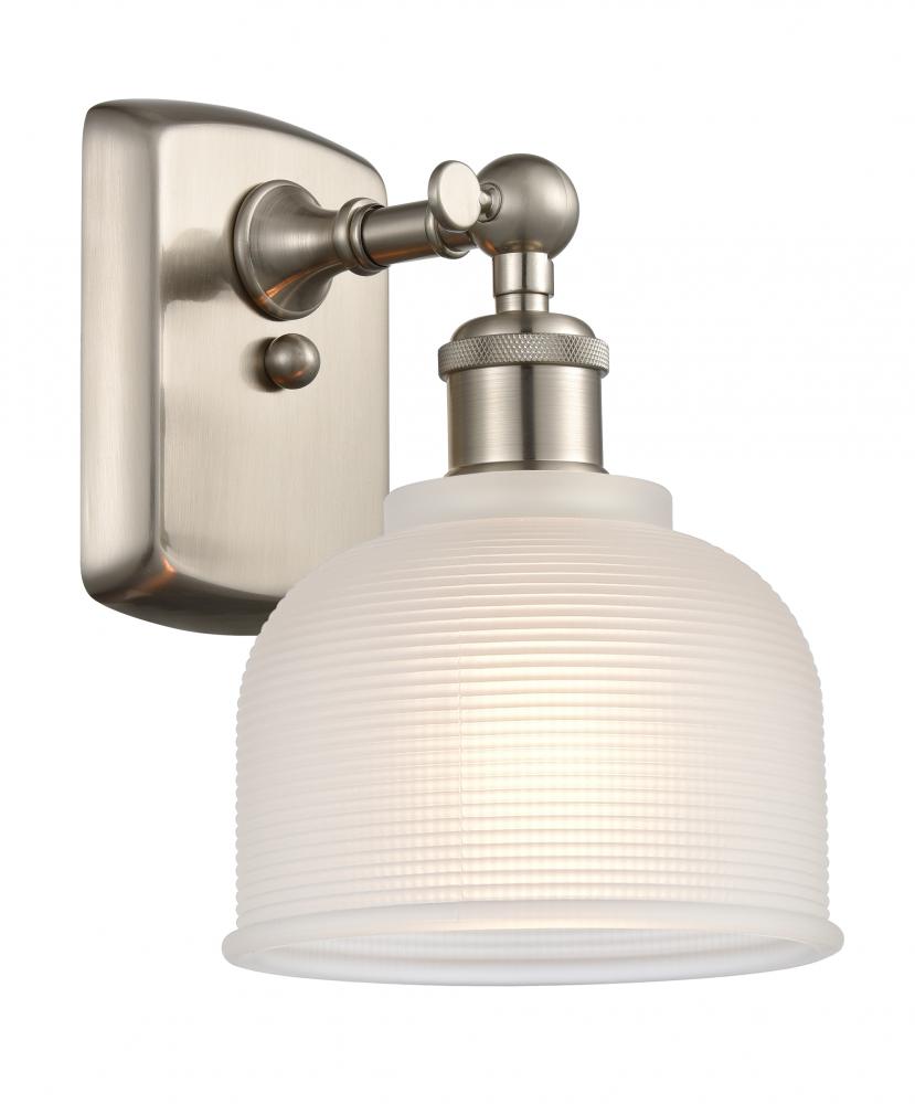 Dayton - 1 Light - 6 inch - Brushed Satin Nickel - Sconce