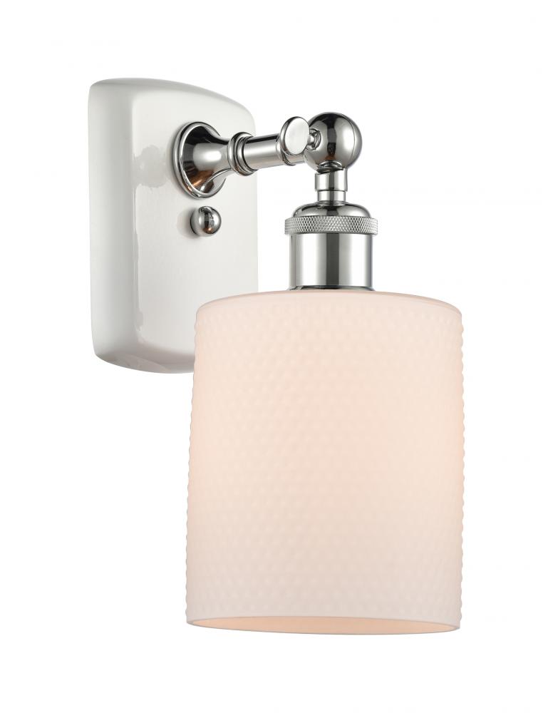 Cobbleskill - 1 Light - 5 inch - White Polished Chrome - Sconce