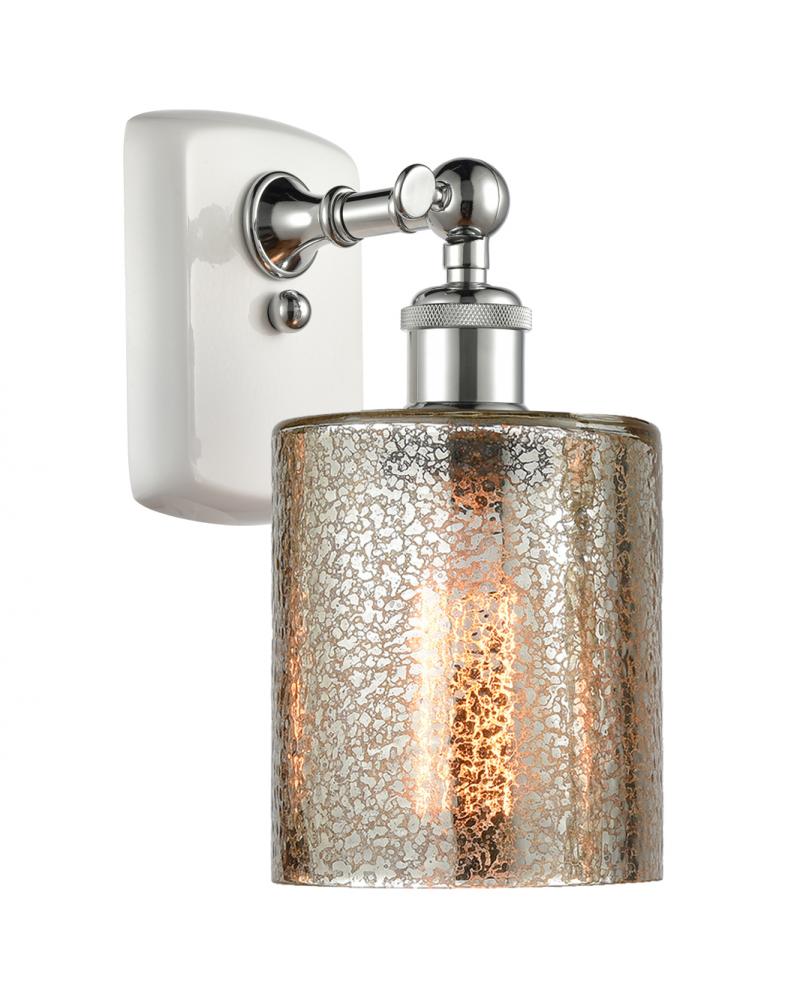 Cobbleskill - 1 Light - 5 inch - White Polished Chrome - Sconce