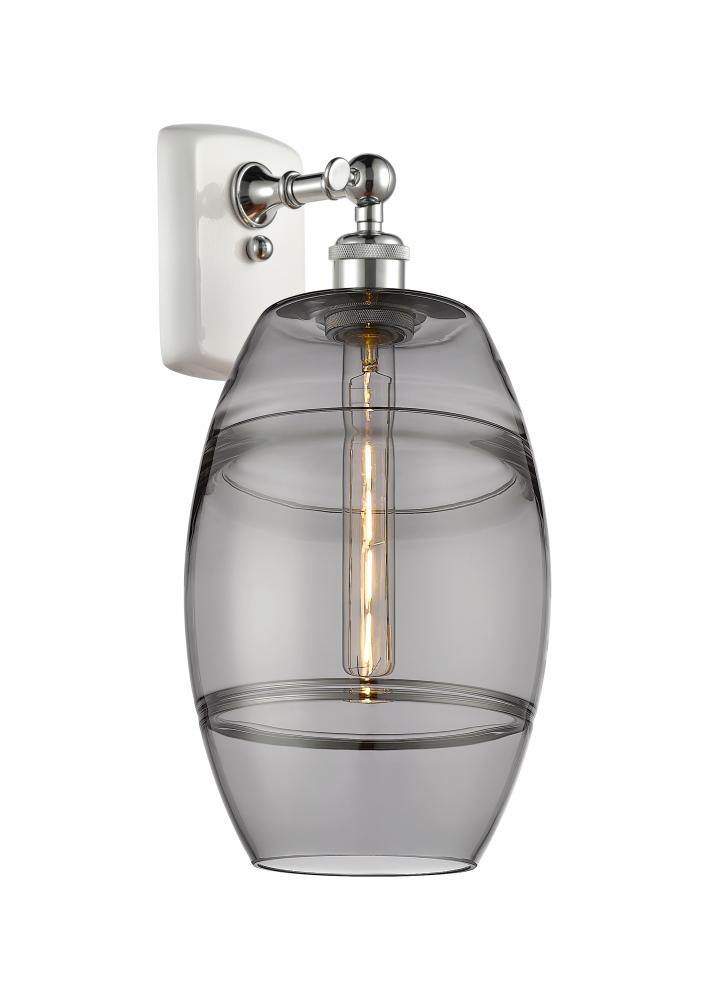 Vaz - 1 Light - 8 inch - White Polished Chrome - Sconce