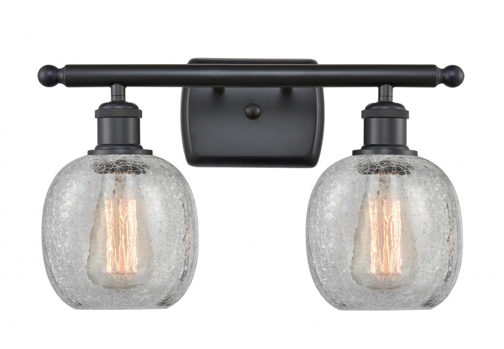 Belfast - 2 Light - 16 inch - Matte Black - Bath Vanity Light