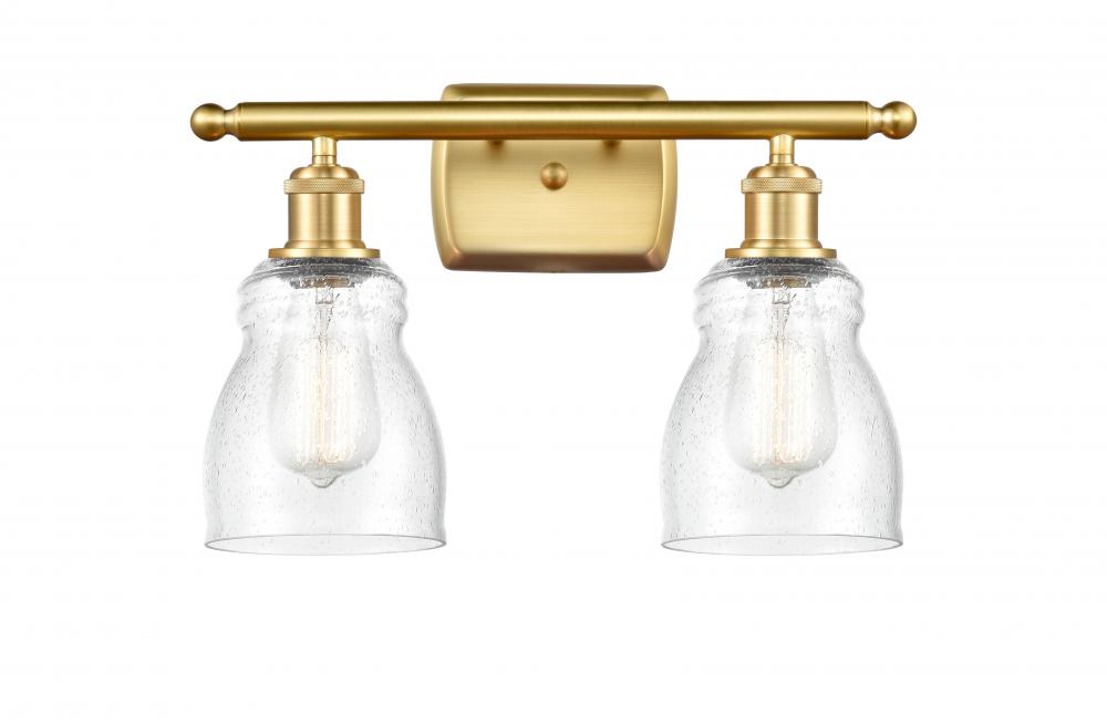 Ellery - 2 Light - 15 inch - Satin Gold - Bath Vanity Light