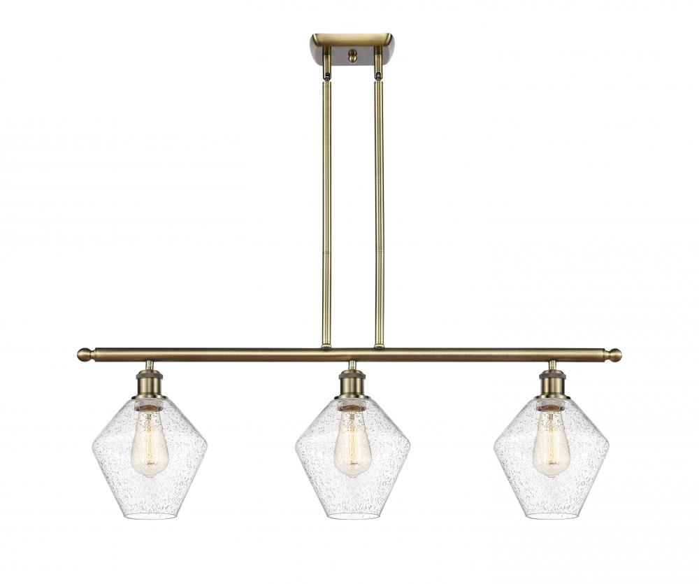 Cindyrella - 3 Light - 36 inch - Antique Brass - Cord hung - Island Light