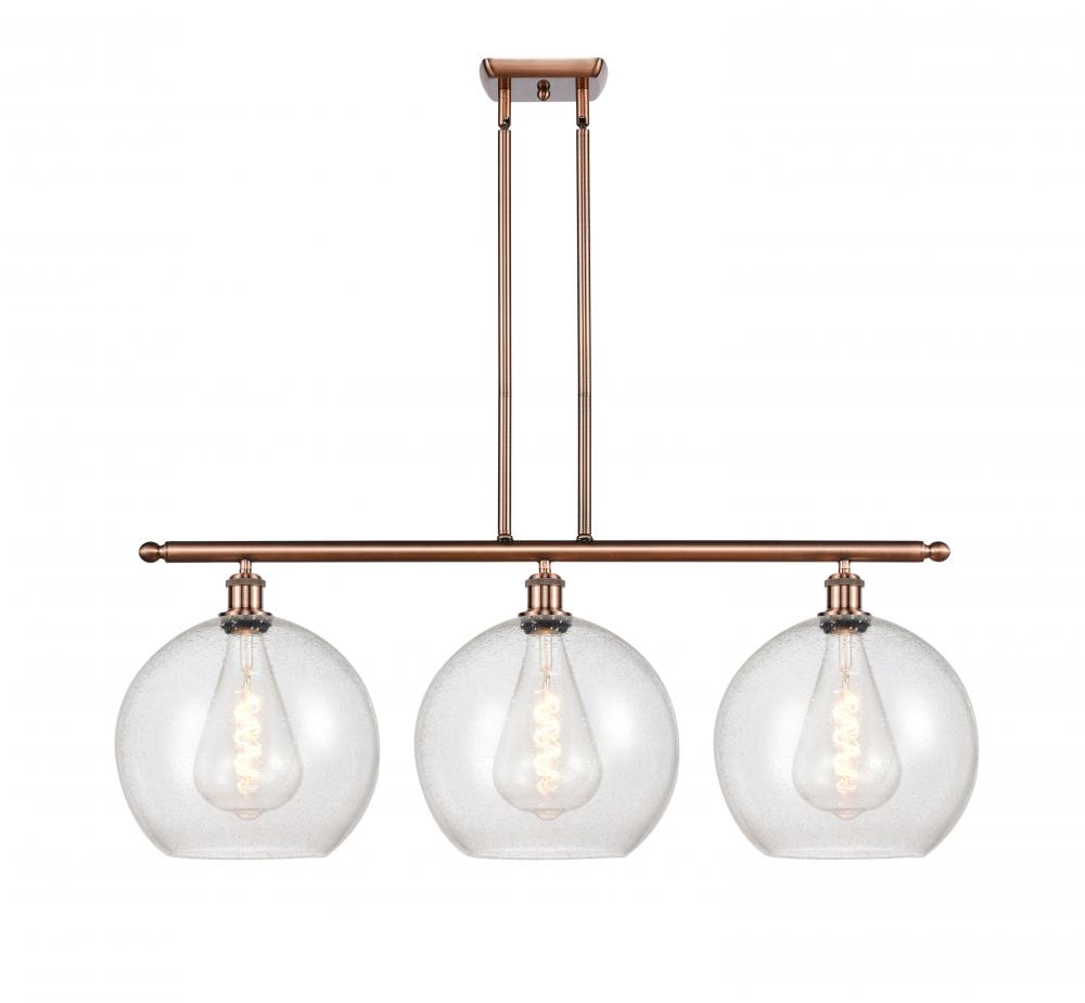 Athens - 3 Light - 38 inch - Antique Copper - Stem Hung - Island Light