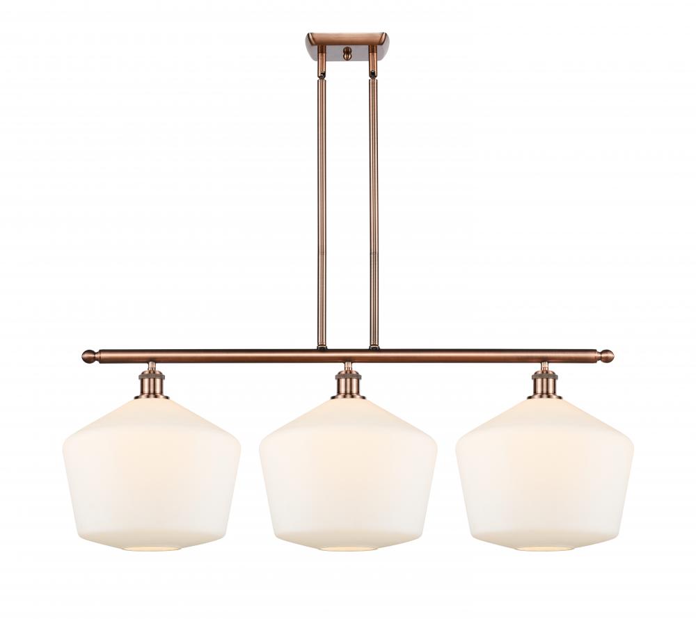 Cindyrella - 3 Light - 39 inch - Antique Copper - Cord hung - Island Light