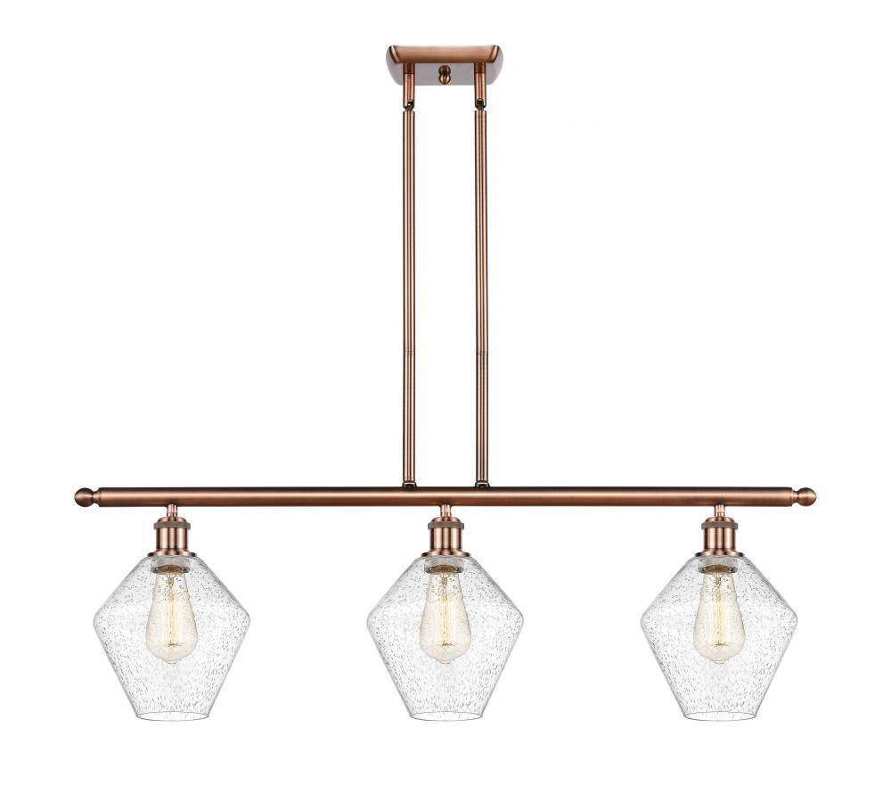 Cindyrella - 3 Light - 36 inch - Antique Copper - Cord hung - Island Light