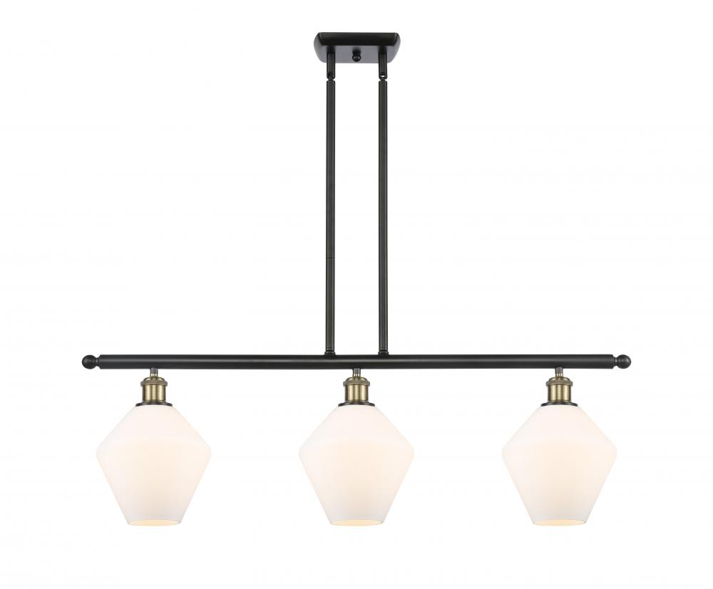 Cindyrella - 3 Light - 36 inch - Black Antique Brass - Cord hung - Island Light