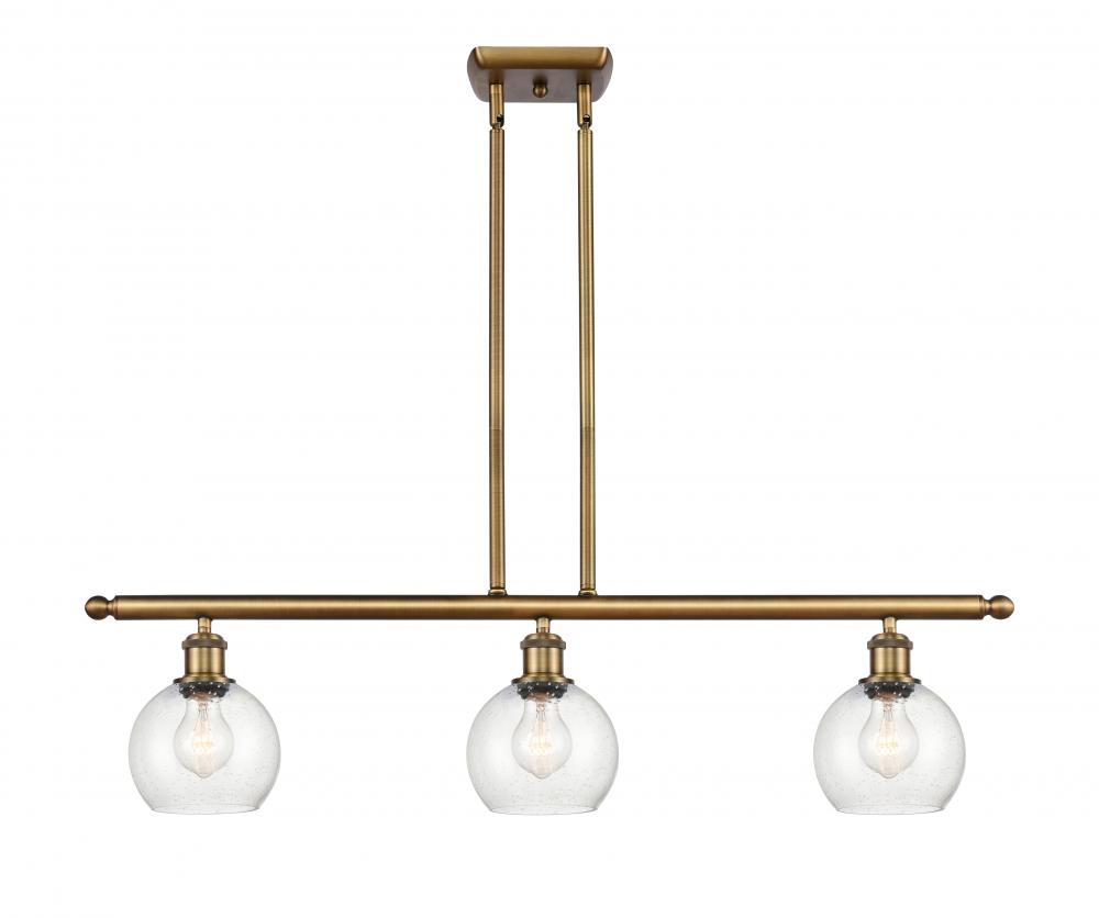 Athens - 3 Light - 36 inch - Brushed Brass - Cord hung - Island Light