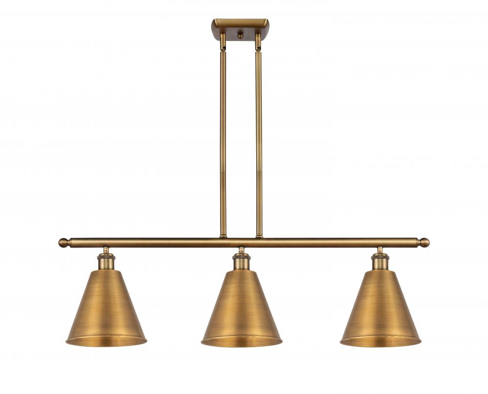 Berkshire - 3 Light - 36 inch - Brushed Brass - Cord hung - Island Light