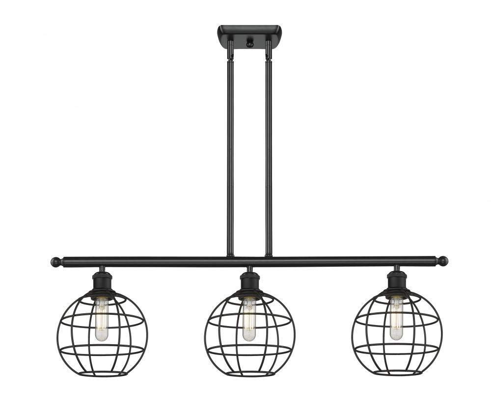 Lake Placid - 3 Light - 36 inch - Matte Black - Stem Hung - Island Light