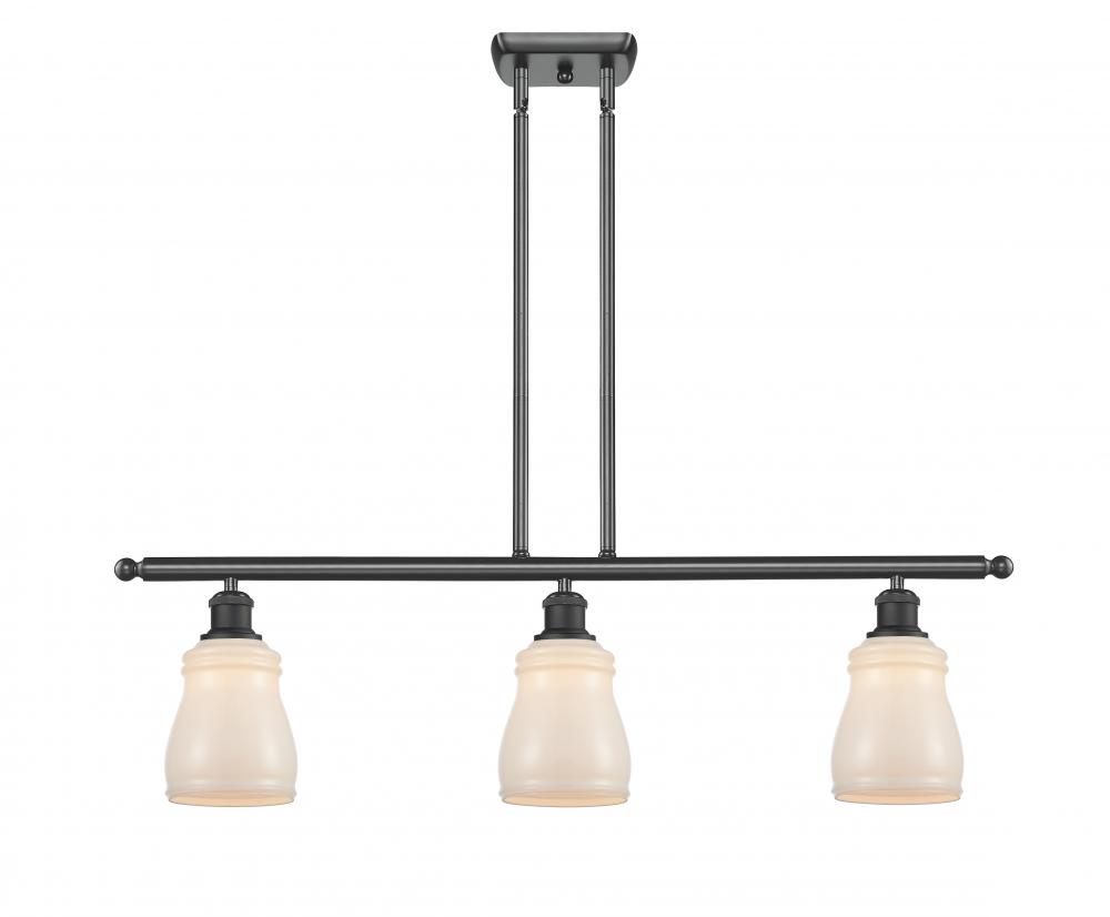 Ellery - 3 Light - 36 inch - Matte Black - Cord hung - Island Light