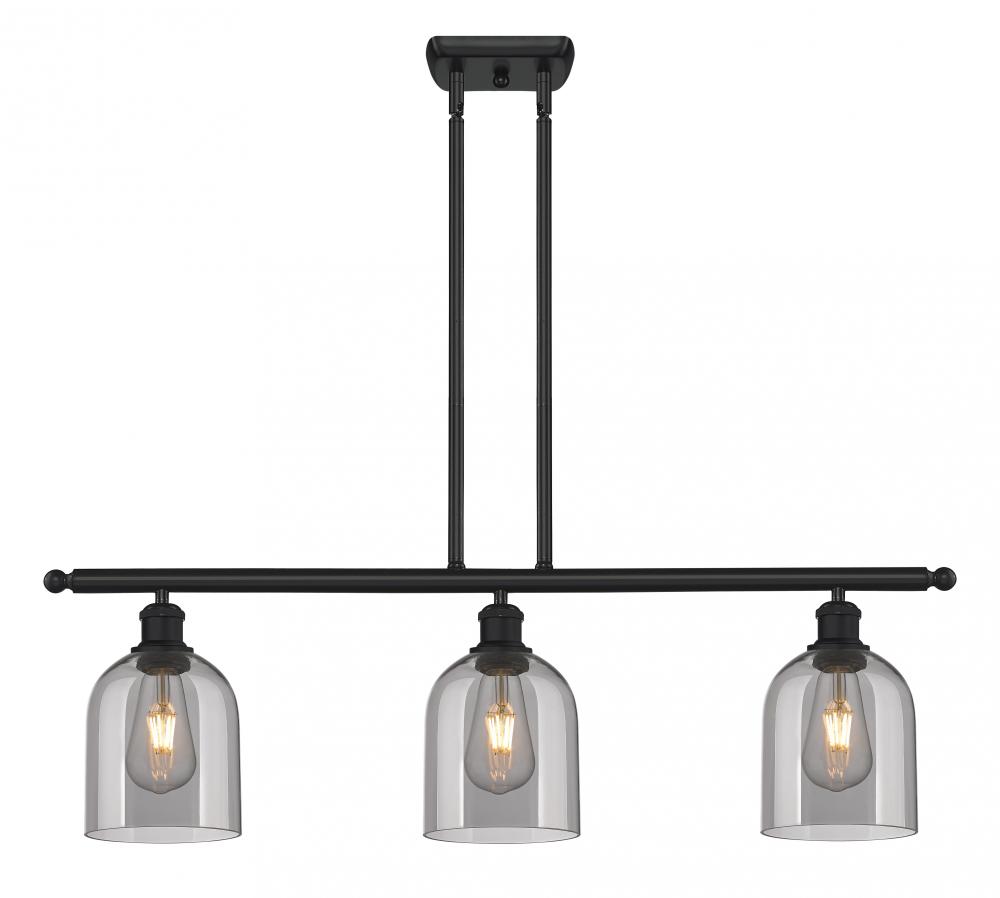 Bella - 3 Light - 36 inch - Matte Black - Cord hung - Island Light