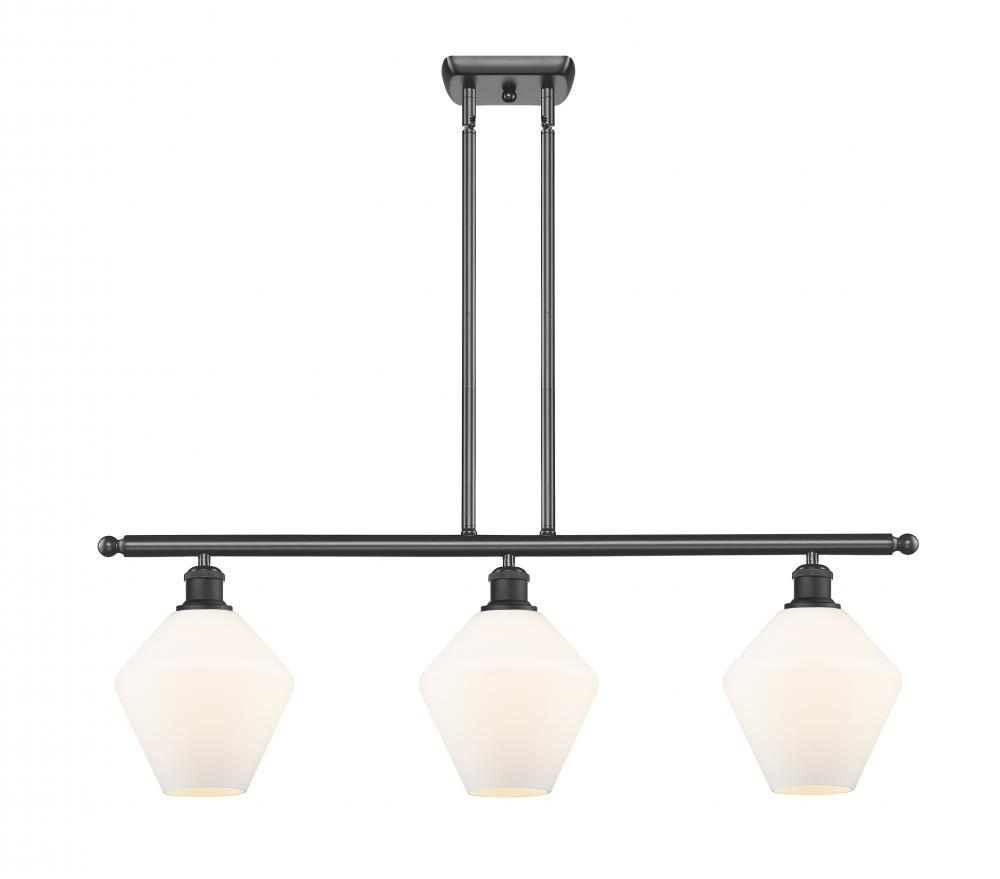 Cindyrella - 3 Light - 36 inch - Matte Black - Cord hung - Island Light